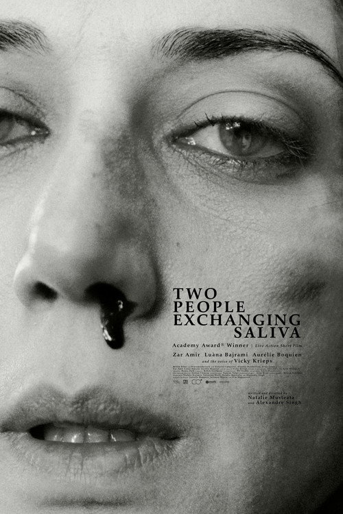 Two People Exchanging Saliva poster