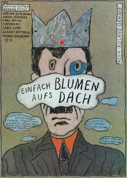 Einfach Blumen aufs Dach poster