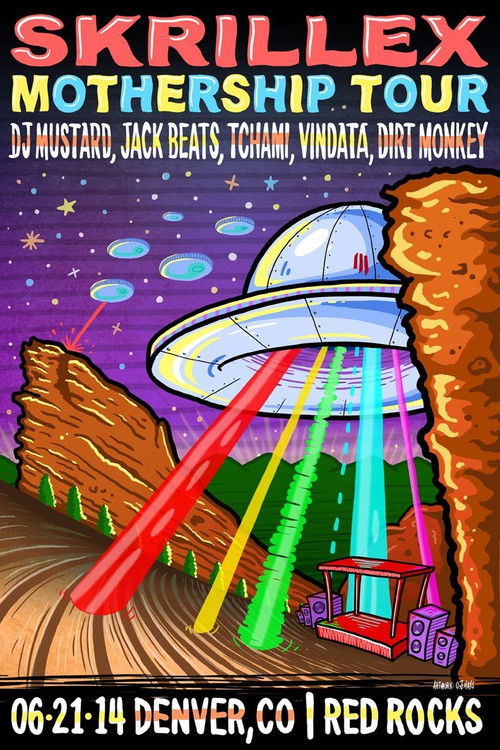 Skrillex – Live @ Red Rocks Amphitheatre poster
