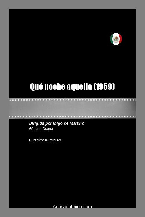 Qué noche aquella poster