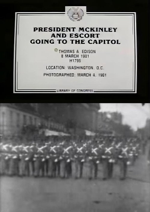 President McKinley and Escort Going to the Capitol poster