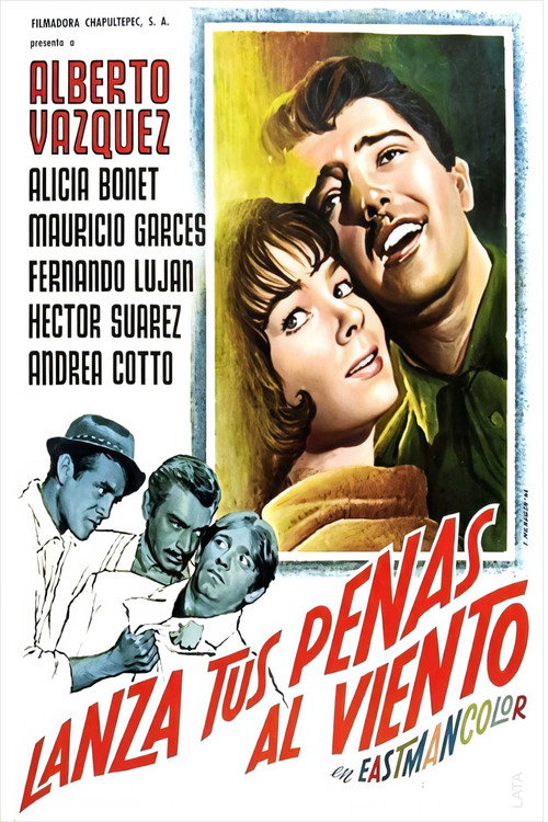 Lanza tus penas al viento poster