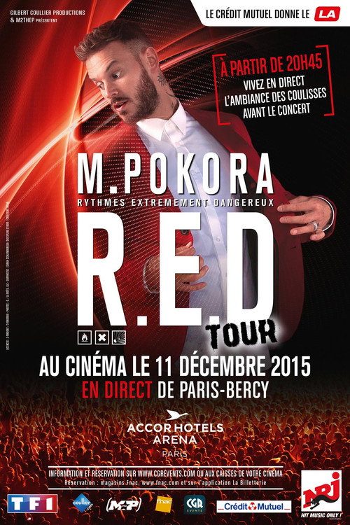 M Pokora – Red Tour poster