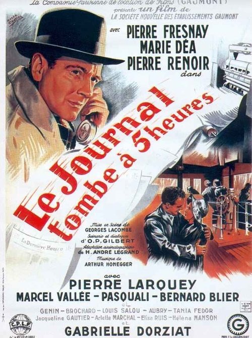 The Newspaper Falls at Five O’Clock poster