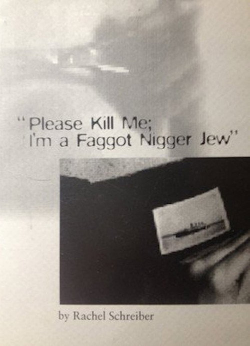 “Please Kill Me, I’m a Faggot Nigger Jew” poster
