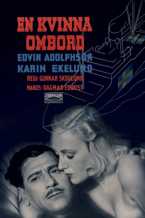 En kvinna ombord poster