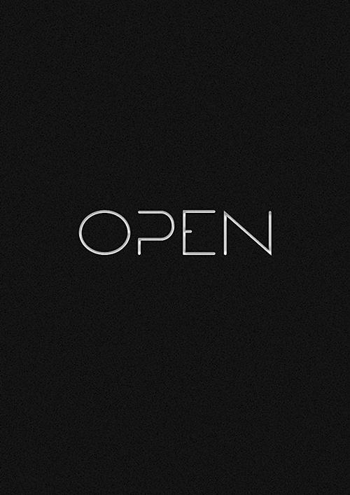Open poster