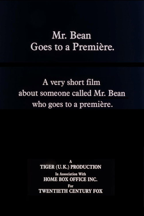 Mr. Bean Goes to a Première poster