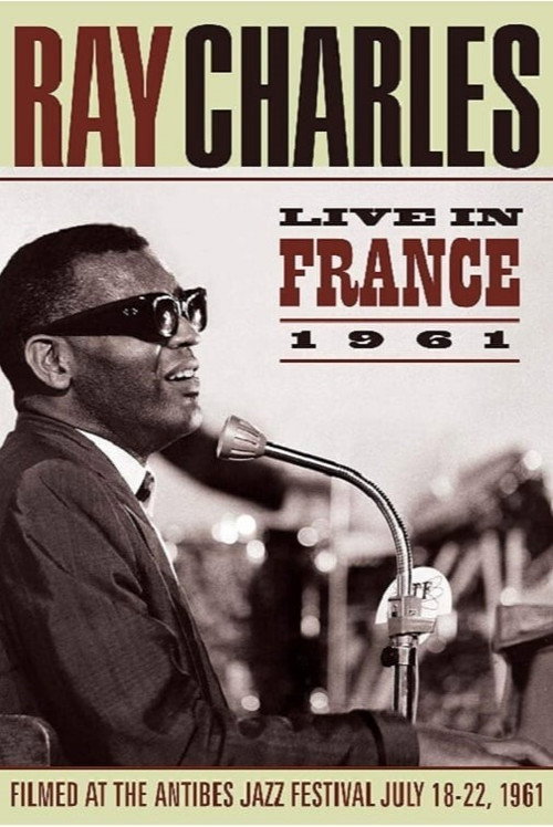 Ray Charles – Live in France 1961 poster