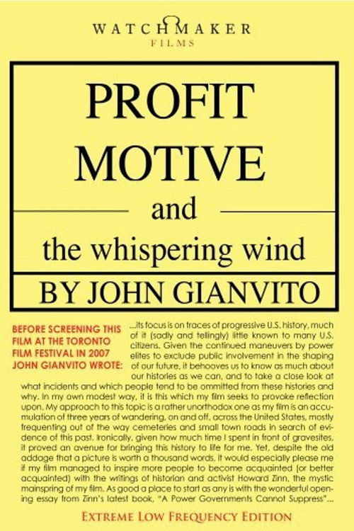Profit Motive and the Whispering Wind poster