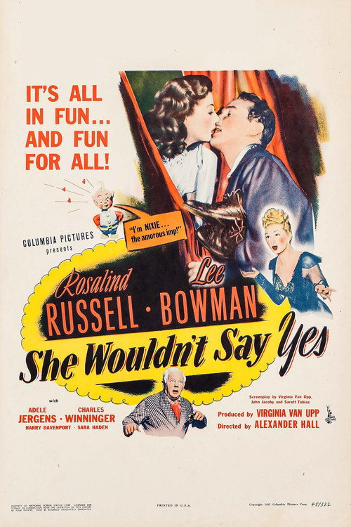 She Wouldn’t Say Yes poster