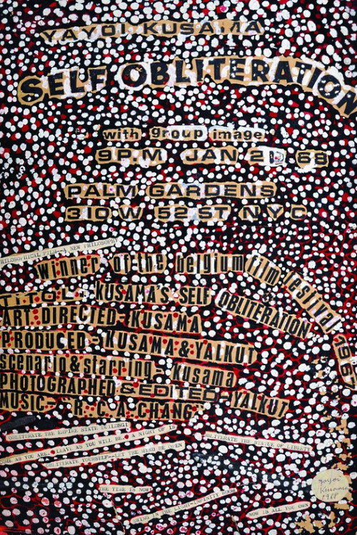 Kusama’s Self-Obliteration poster