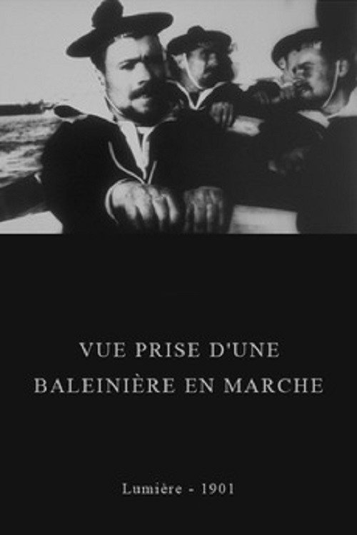 Vue prise d’une baleinière en marche poster