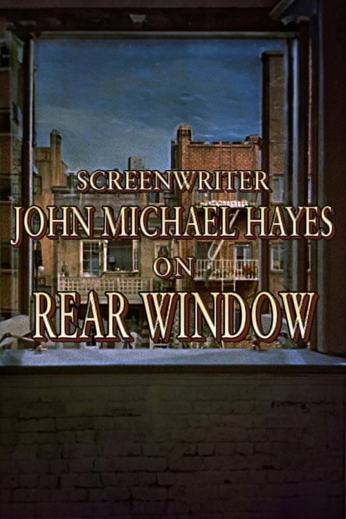 Screenwriter John Michael Hayes on ‘Rear Window’ poster