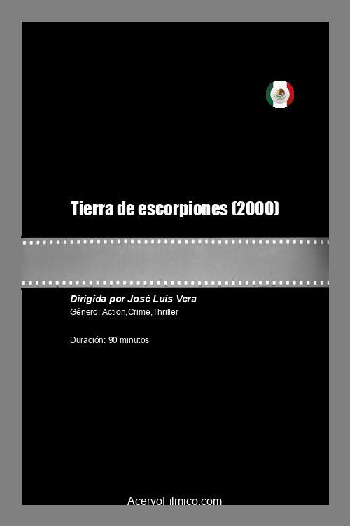 Tierra de escorpiones poster