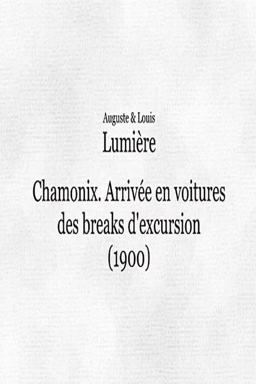 Chamonix: Arrivée en voitures des breaks d’excursion poster