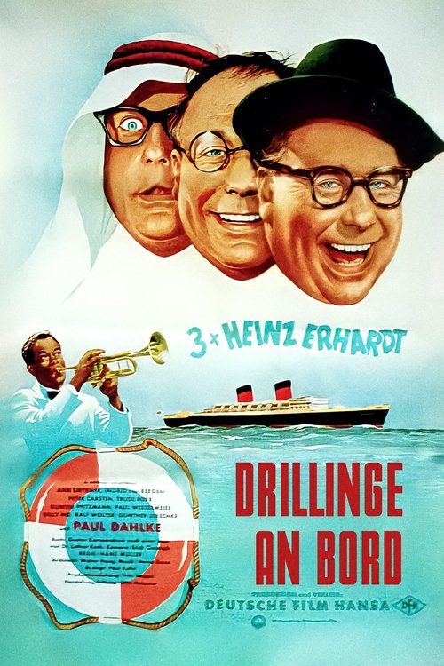 Drillinge an Bord poster